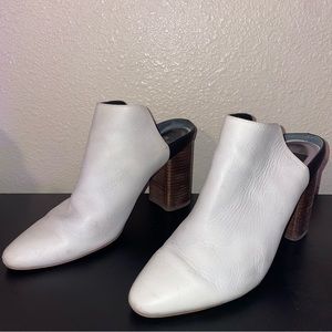 Dolce Vita heeled white leather boots